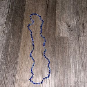 SOLD Lapis Lazuli Necklace Chip & Nugget Beads